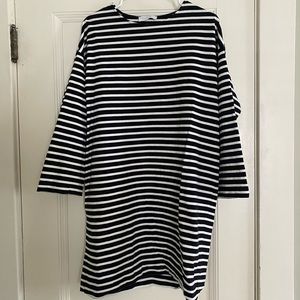 Everlane striped mini dress